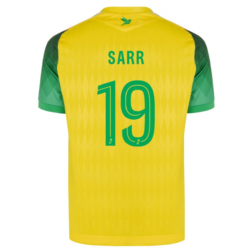 Danxen Heren Ahmadou Sarr #19 Geel Groen Rood Thuisshirt Thuistenue 2026/27 T-Shirt