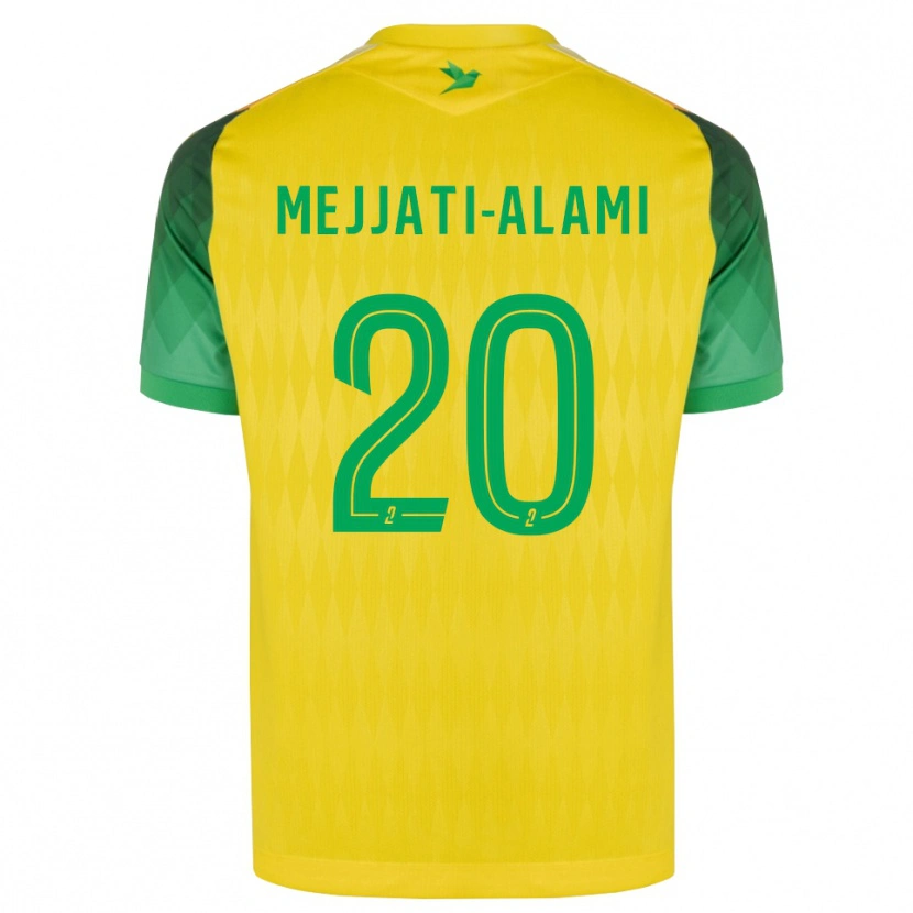 Danxen Heren Maxime Mejjati-Alami #20 Geel Groen Rood Thuisshirt Thuistenue 2026/27 T-Shirt