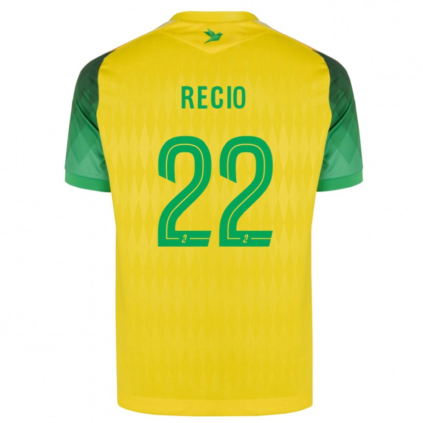 Danxen Heren Andrea Recio #22 Geel Groen Rood Thuisshirt Thuistenue 2026/27 T-Shirt