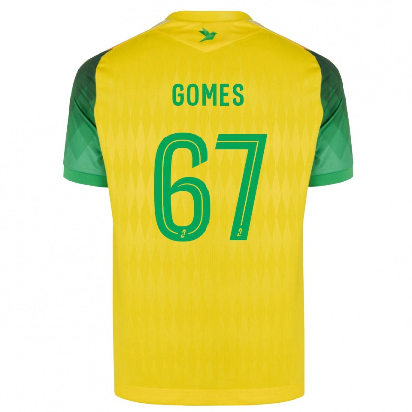 Danxen Heren Malang Gomes #67 Geel Groen Rood Thuisshirt Thuistenue 2026/27 T-Shirt