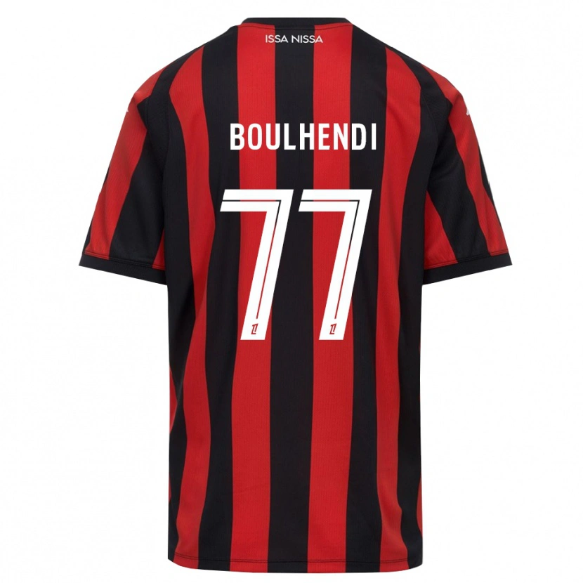 Danxen Heren Teddy Boulhendi #77 Rood Zwart Wit Thuisshirt Thuistenue 2026/27 T-Shirt