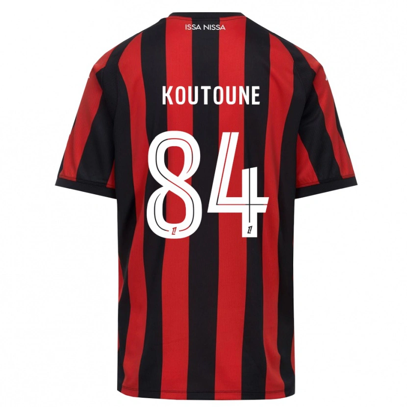 Danxen Heren Hamza Koutoune #84 Rood Zwart Wit Thuisshirt Thuistenue 2026/27 T-Shirt