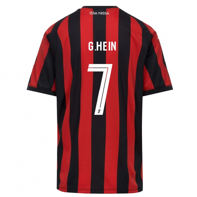 Danxen Heren Gauthier Hein #7 Rood Zwart Wit Thuisshirt Thuistenue 2026/27 T-Shirt