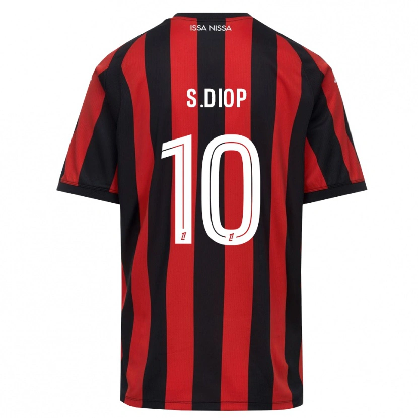 Danxen Heren Sofiane Diop #10 Rood Zwart Wit Thuisshirt Thuistenue 2026/27 T-Shirt