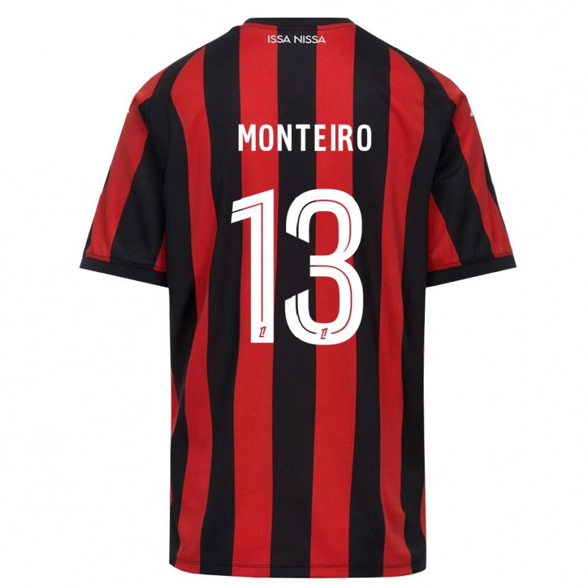 Danxen Heren Laurenzo Monteiro #13 Rood Zwart Wit Thuisshirt Thuistenue 2026/27 T-Shirt