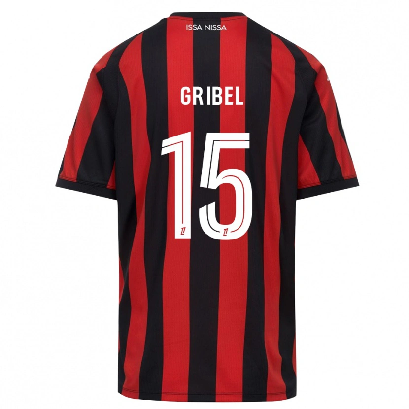Danxen Heren Naomie Gribel #15 Rood Zwart Wit Thuisshirt Thuistenue 2026/27 T-Shirt