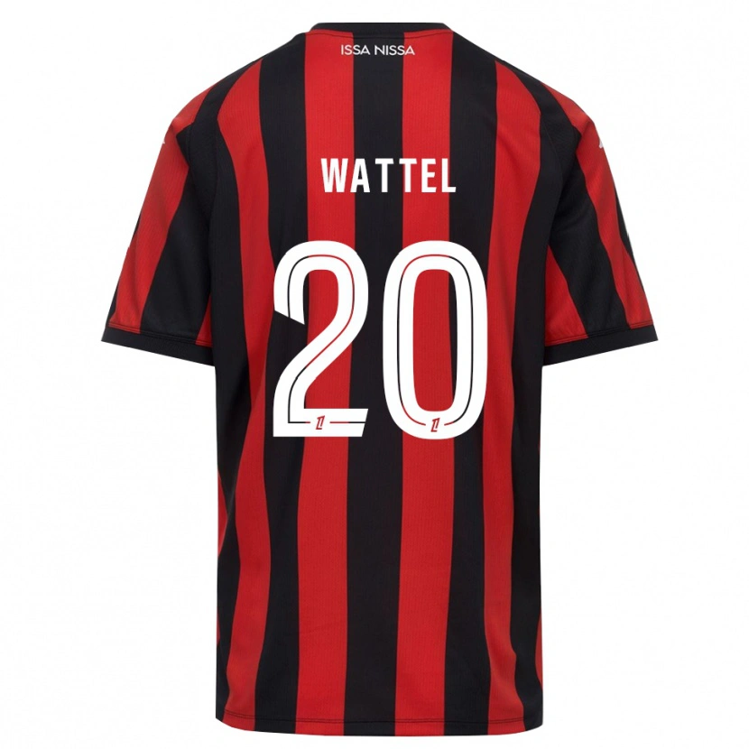Danxen Heren Sami Wattel #20 Rood Zwart Wit Thuisshirt Thuistenue 2026/27 T-Shirt