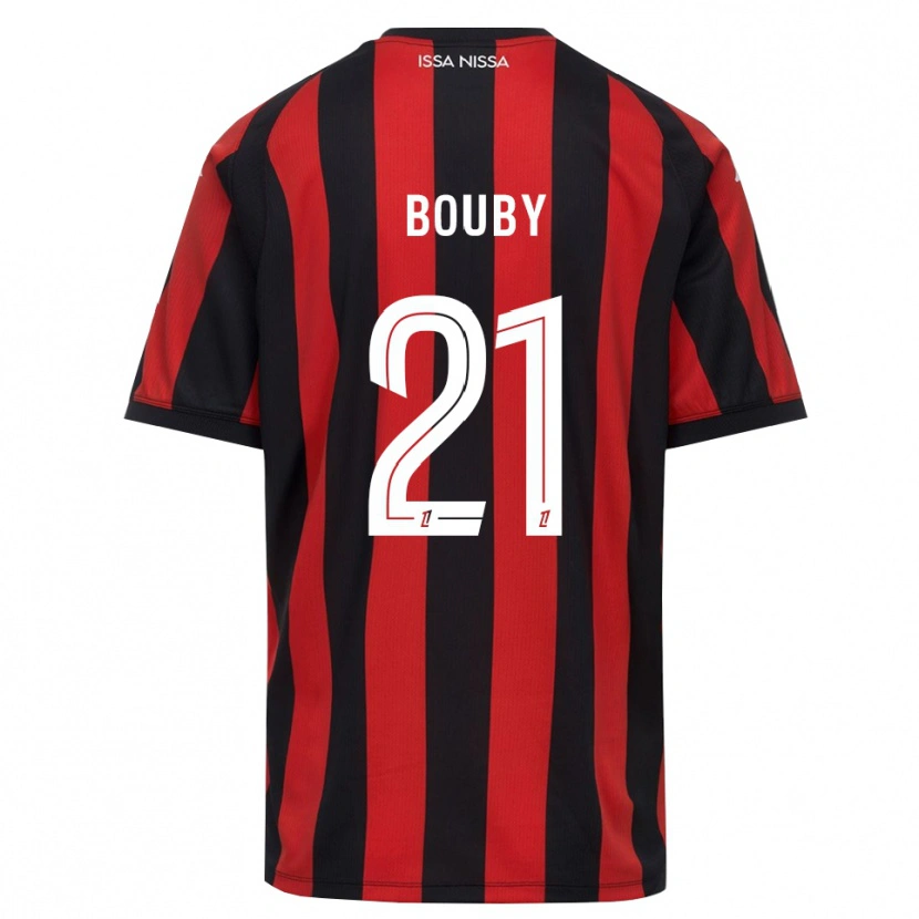 Danxen Heren Coline Bouby #21 Rood Zwart Wit Thuisshirt Thuistenue 2026/27 T-Shirt
