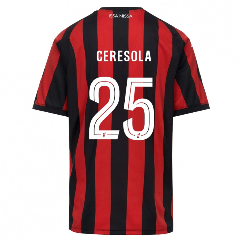 Danxen Heren Manon Ceresola #25 Rood Zwart Wit Thuisshirt Thuistenue 2026/27 T-Shirt