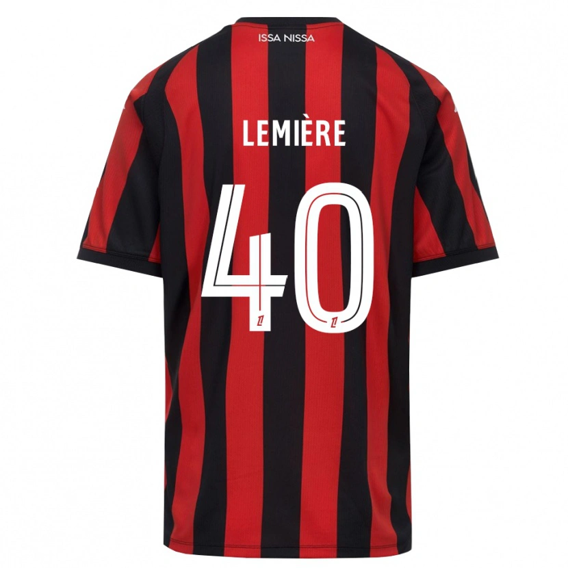Danxen Heren Pauline Lemière #40 Rood Zwart Wit Thuisshirt Thuistenue 2026/27 T-Shirt