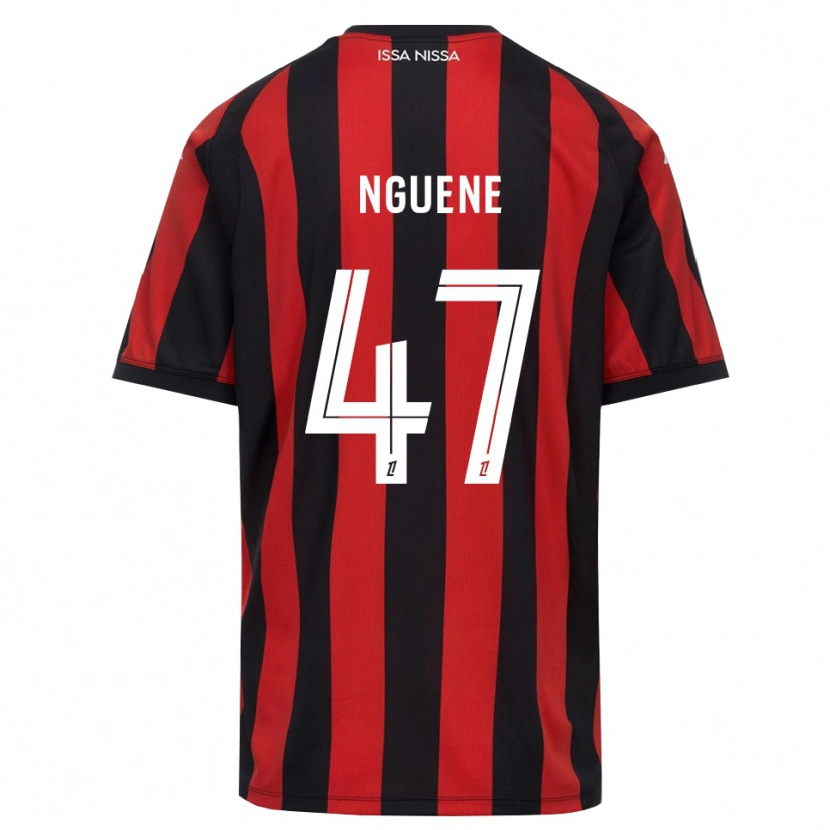 Danxen Heren Bernard Nguene #47 Rood Zwart Wit Thuisshirt Thuistenue 2026/27 T-Shirt