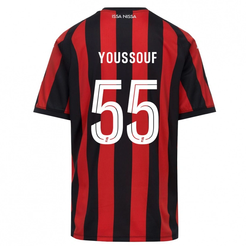 Danxen Heren Youssouf Ndayishimiye #55 Rood Zwart Wit Thuisshirt Thuistenue 2026/27 T-Shirt