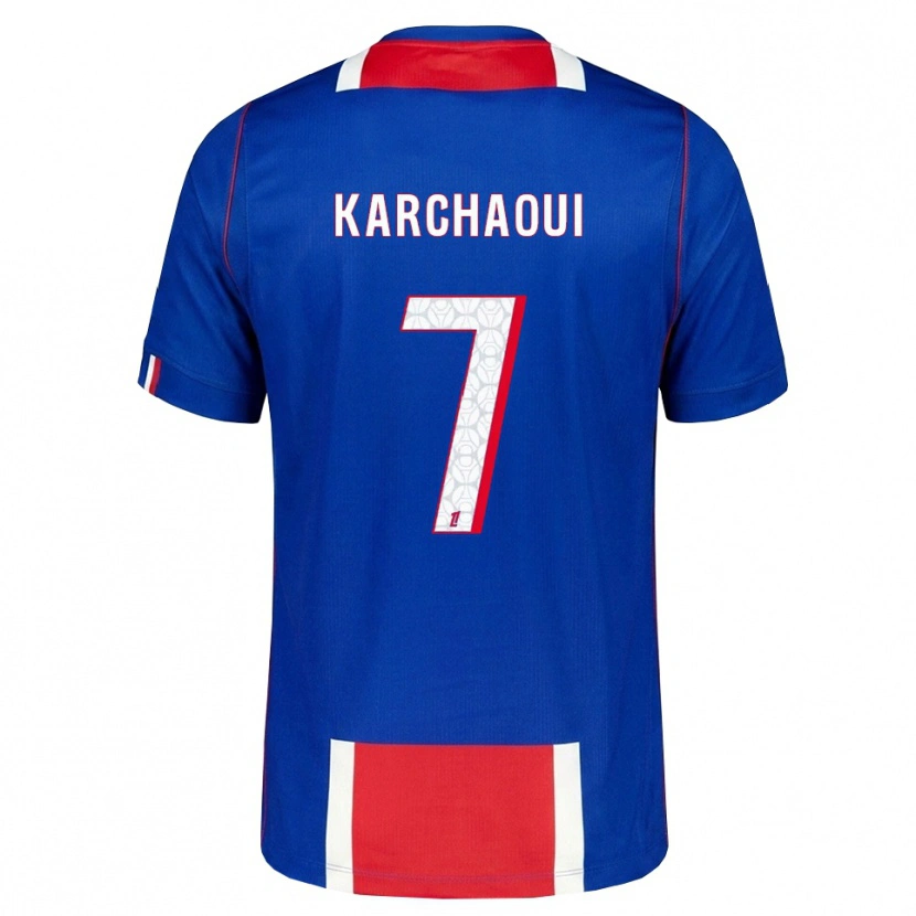 Danxen Heren Sakina Karchaoui #7 Rood Wit Blauw Thuisshirt Thuistenue 2026/27 T-Shirt
