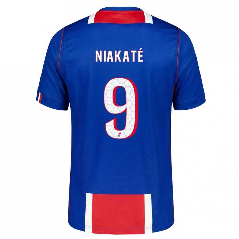 Danxen Heren Maoula Niakaté #9 Rood Wit Blauw Thuisshirt Thuistenue 2026/27 T-Shirt