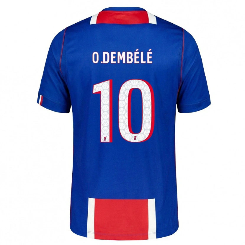 Danxen Heren Ousmane Dembélé #10 Rood Wit Blauw Thuisshirt Thuistenue 2026/27 T-Shirt