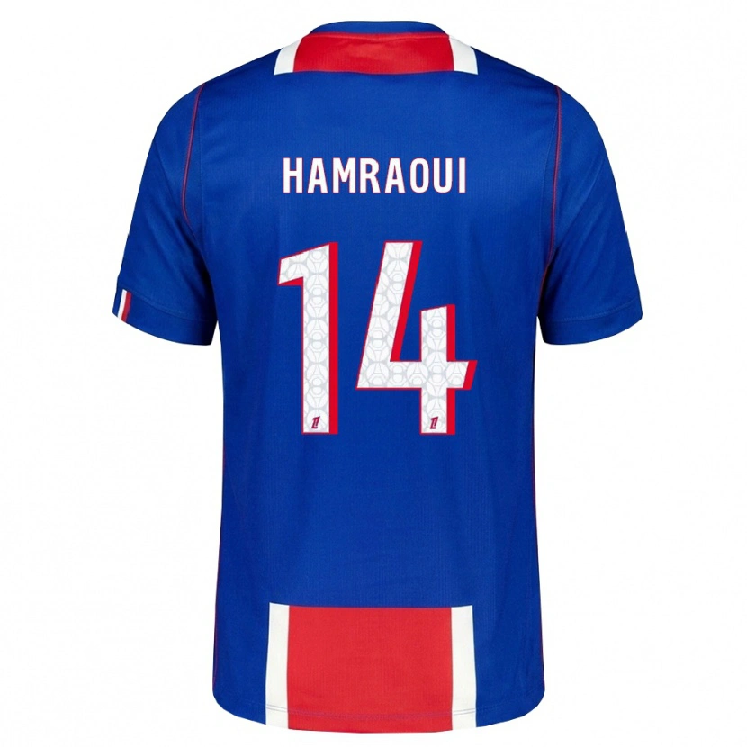 Danxen Heren Kheira Hamraoui #14 Rood Wit Blauw Thuisshirt Thuistenue 2026/27 T-Shirt