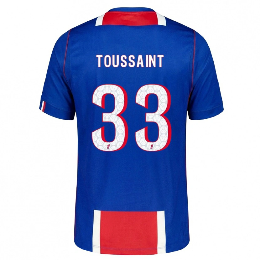 Danxen Heren Océane Toussaint #33 Rood Wit Blauw Thuisshirt Thuistenue 2026/27 T-Shirt