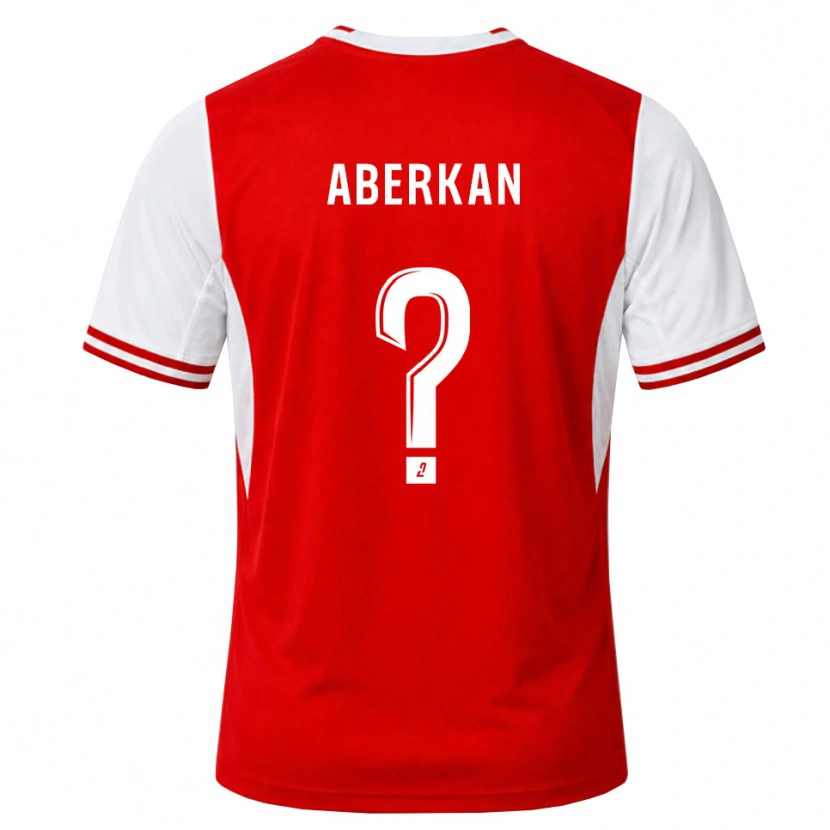 Danxen Heren Yassine Aberkan #0 Rood Wit Thuisshirt Thuistenue 2026/27 T-Shirt