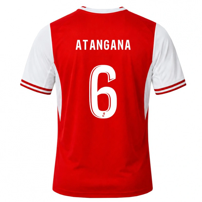 Danxen Heren Valentin Atangana Edoa #6 Rood Wit Thuisshirt Thuistenue 2026/27 T-Shirt