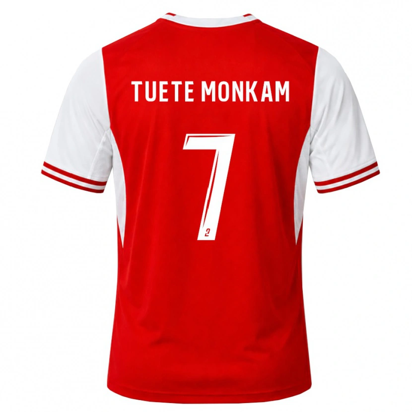 Danxen Heren Malcolm Tuete Monkam #7 Rood Wit Thuisshirt Thuistenue 2026/27 T-Shirt