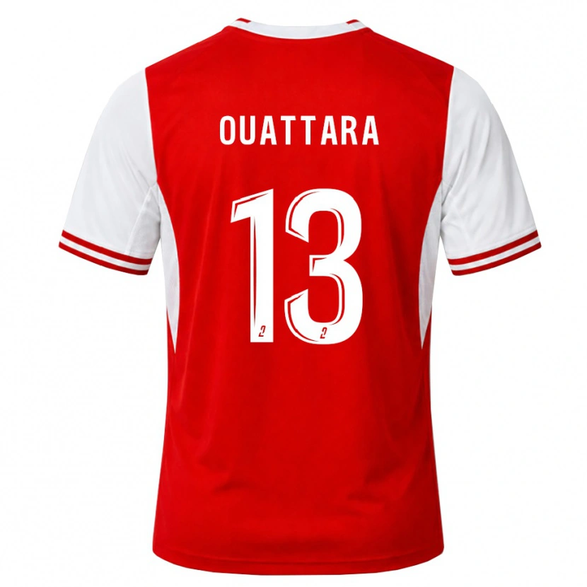 Danxen Heren Abou Ouattara #13 Rood Wit Thuisshirt Thuistenue 2026/27 T-Shirt