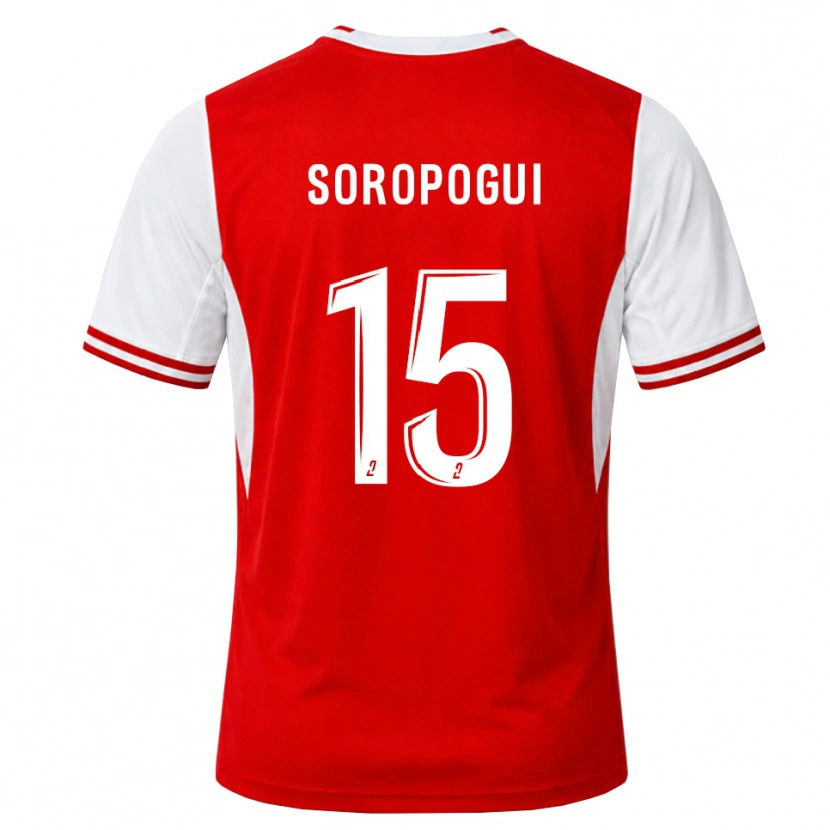 Danxen Heren Yanis Soropogui #15 Rood Wit Thuisshirt Thuistenue 2026/27 T-Shirt