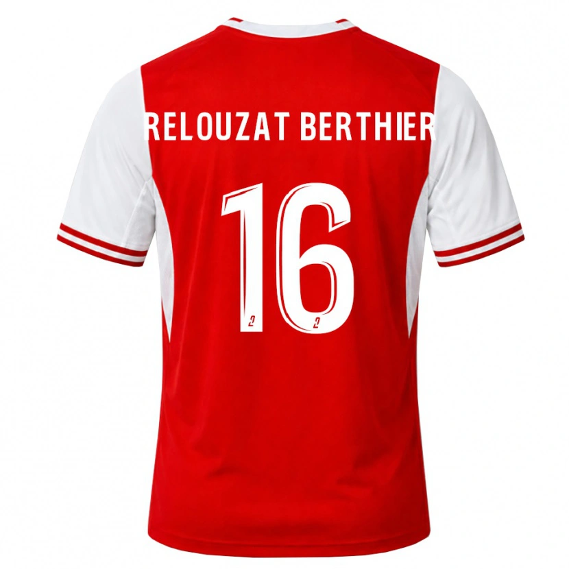 Danxen Heren Maxime Relouzat Berthier #16 Rood Wit Thuisshirt Thuistenue 2026/27 T-Shirt