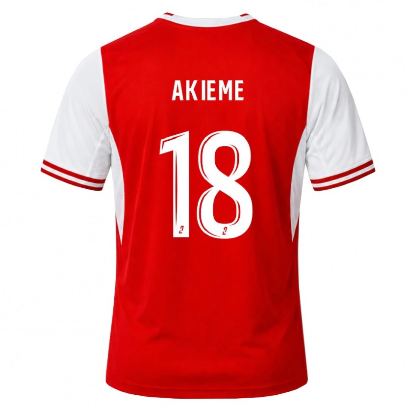 Danxen Heren Sergio Akieme #18 Rood Wit Thuisshirt Thuistenue 2026/27 T-Shirt