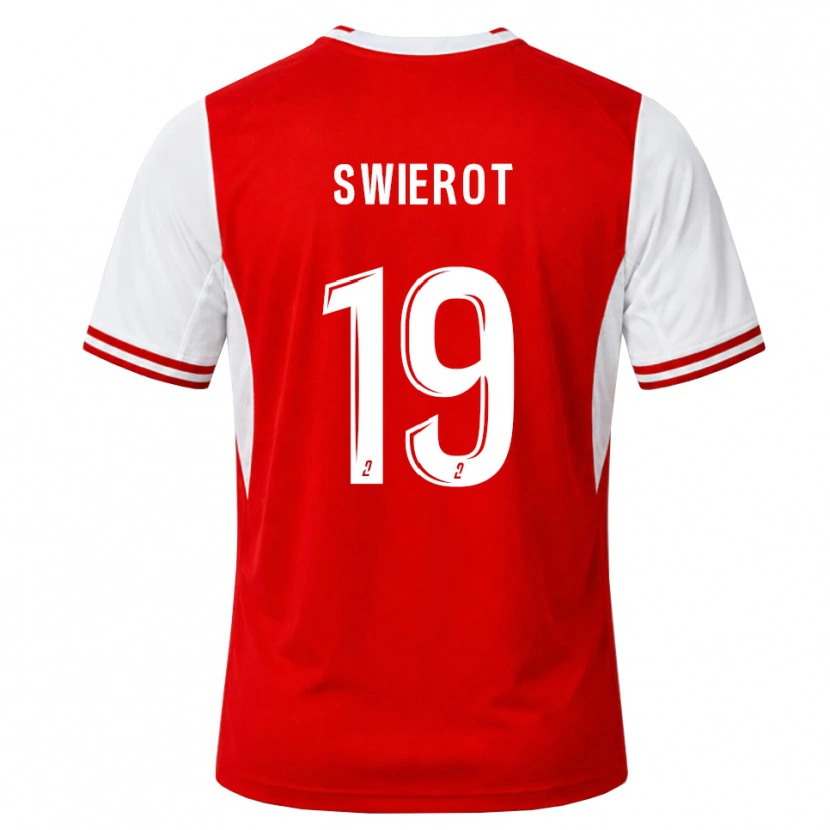 Danxen Heren Julie Swierot #19 Rood Wit Thuisshirt Thuistenue 2026/27 T-Shirt
