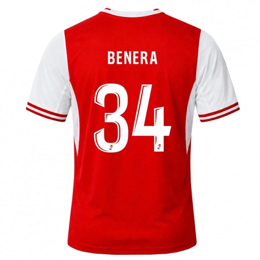 Danxen Heren Ummene Benera #34 Rood Wit Thuisshirt Thuistenue 2026/27 T-Shirt