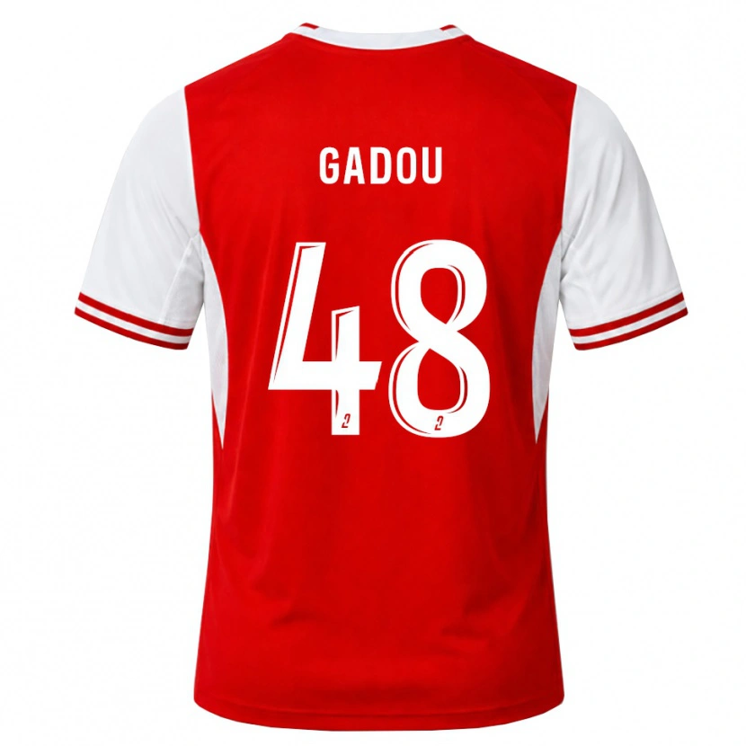 Danxen Heren Arone Gadou #48 Rood Wit Thuisshirt Thuistenue 2026/27 T-Shirt
