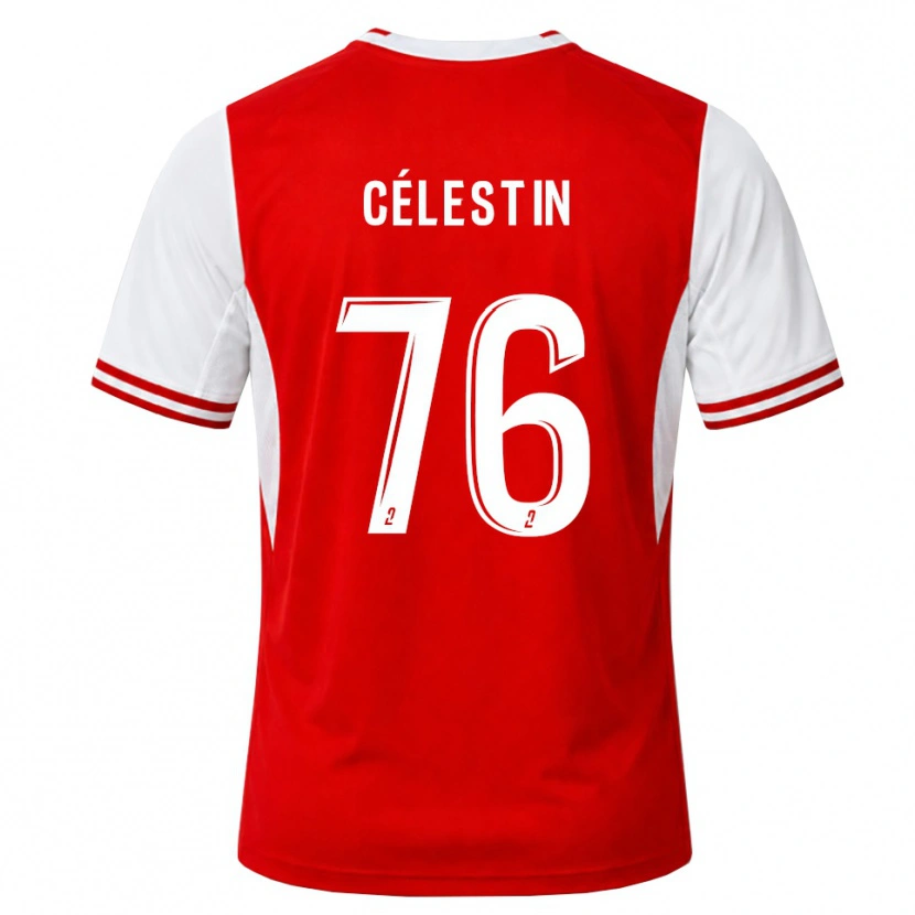 Danxen Heren Jean-Philippe Célestin #76 Rood Wit Thuisshirt Thuistenue 2026/27 T-Shirt