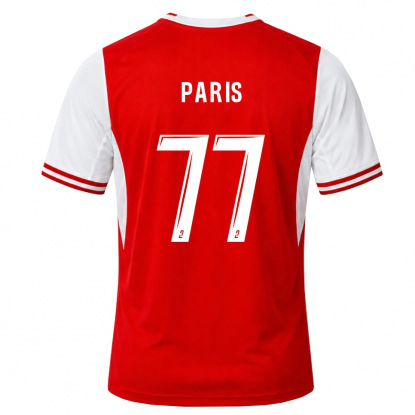 Danxen Heren Quentin Paris #77 Rood Wit Thuisshirt Thuistenue 2026/27 T-Shirt