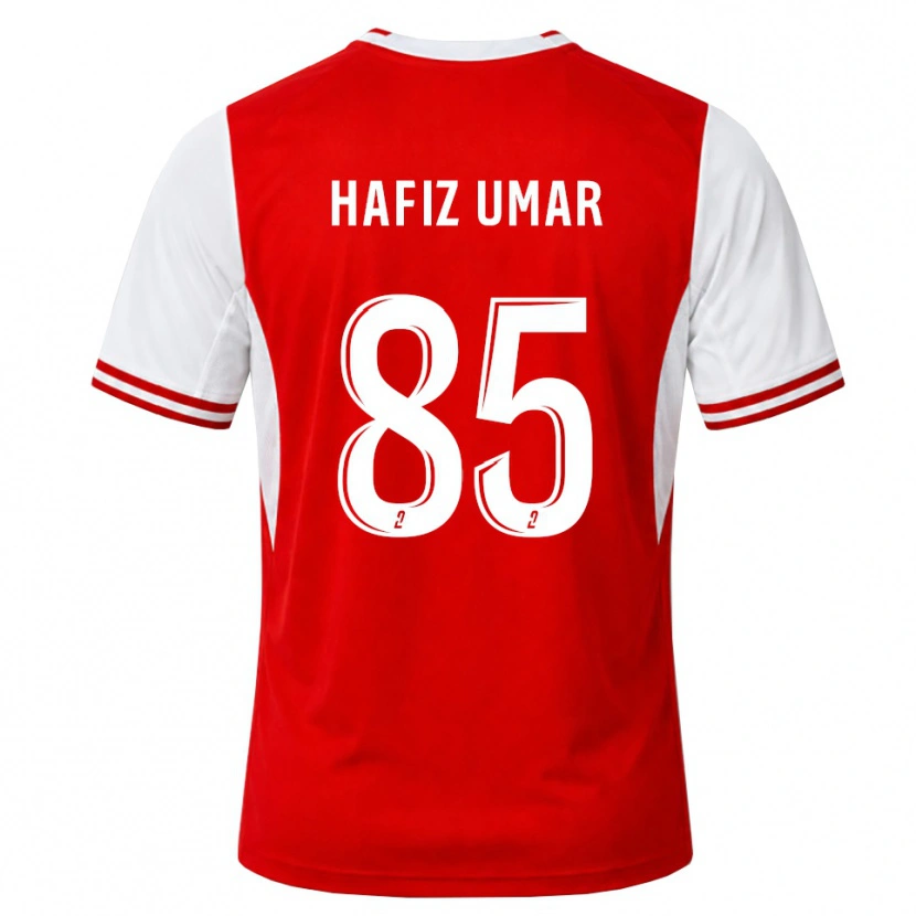 Danxen Heren Hafiz Umar Ibrahim #85 Rood Wit Thuisshirt Thuistenue 2026/27 T-Shirt