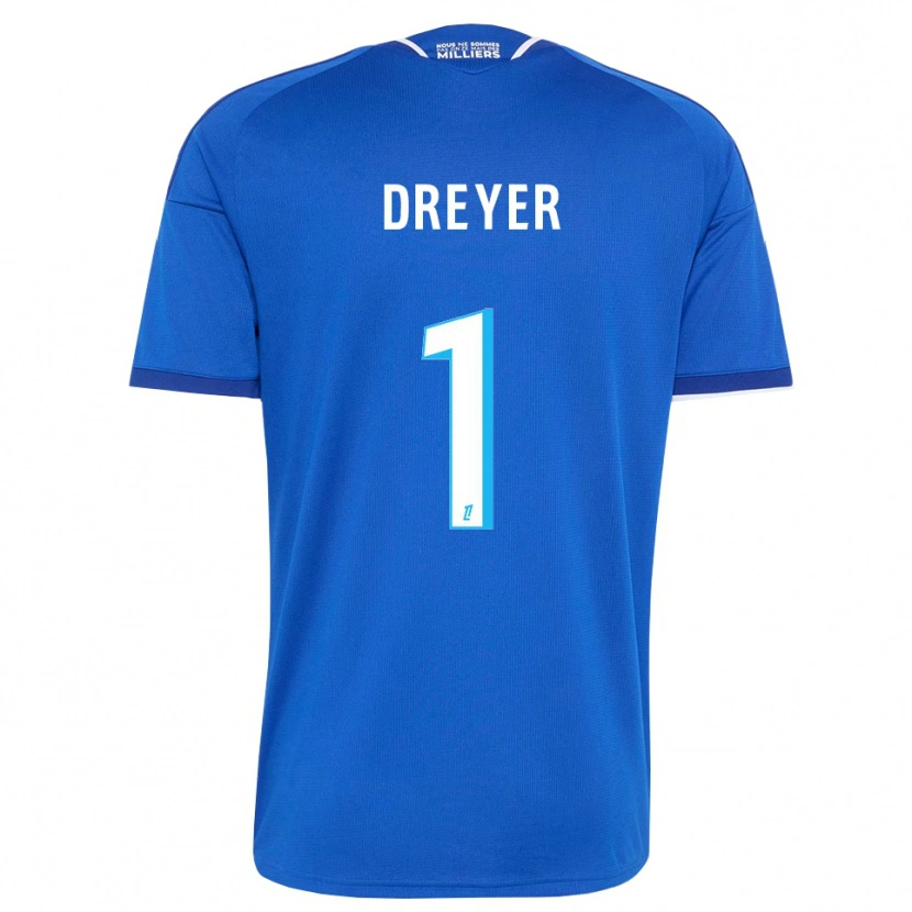 Danxen Heren Matthieu Dreyer #1 Koninklijk Blauw Wit Thuisshirt Thuistenue 2026/27 T-Shirt