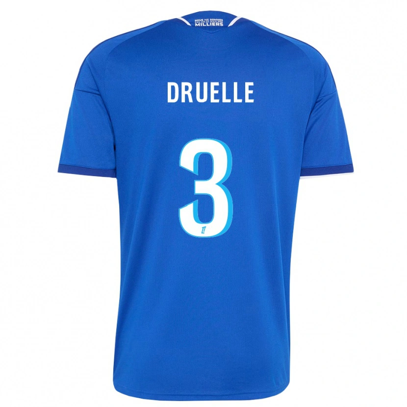 Danxen Heren Robin Druelle #3 Koninklijk Blauw Wit Thuisshirt Thuistenue 2026/27 T-Shirt