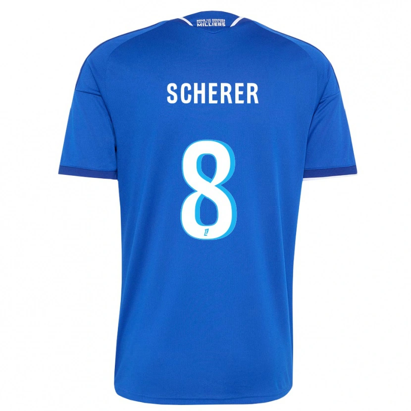 Danxen Heren Louis Scherer #8 Koninklijk Blauw Wit Thuisshirt Thuistenue 2026/27 T-Shirt