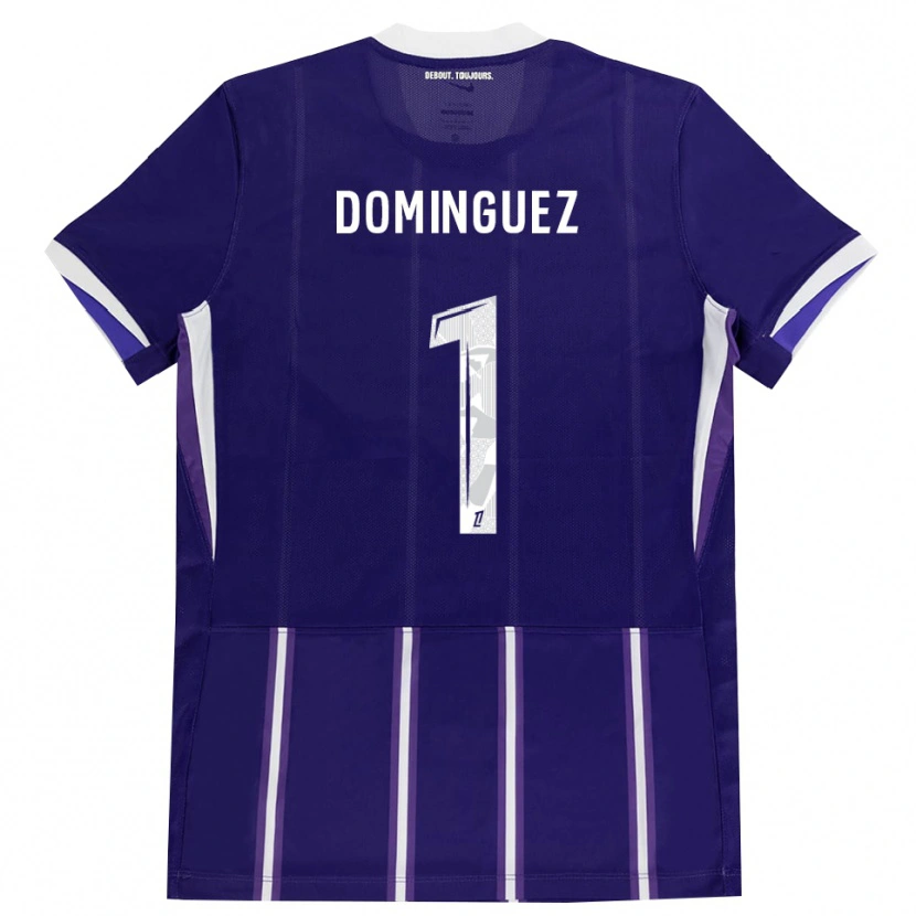 Danxen Heren Álex Domínguez #1 Paars Wit Thuisshirt Thuistenue 2026/27 T-Shirt