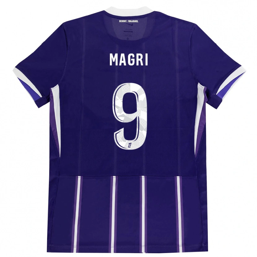 Danxen Heren Frank Magri #9 Paars Wit Thuisshirt Thuistenue 2026/27 T-Shirt
