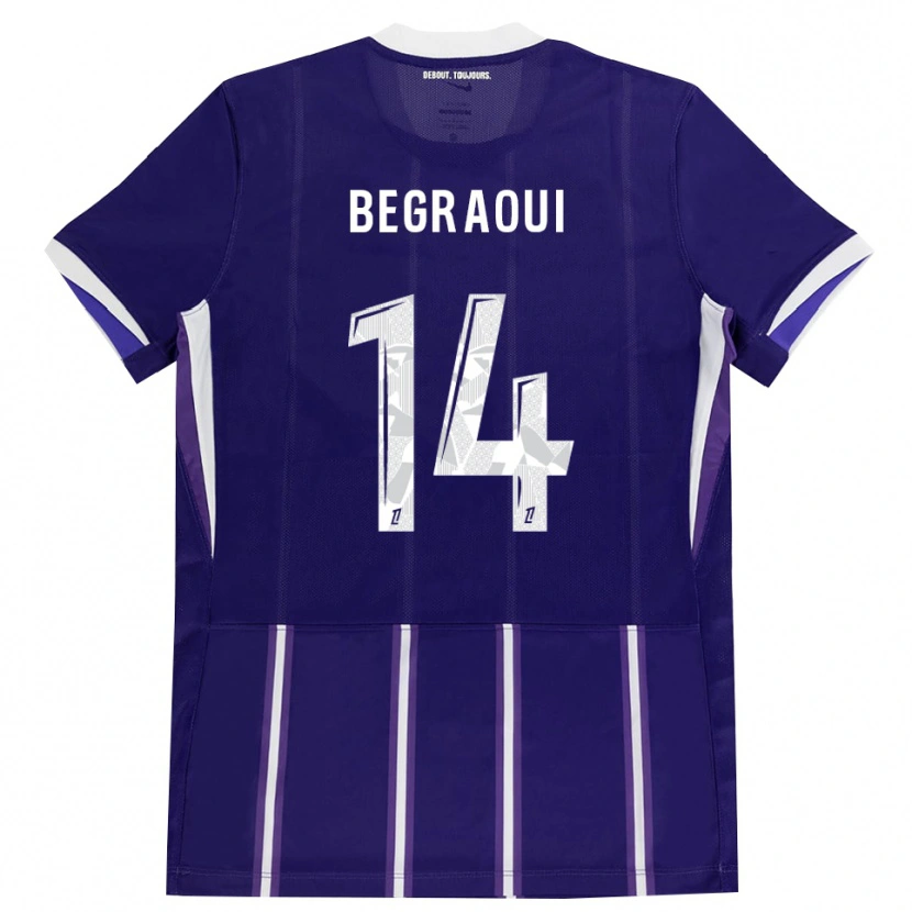 Danxen Heren Yanis Begraoui #14 Paars Wit Thuisshirt Thuistenue 2026/27 T-Shirt