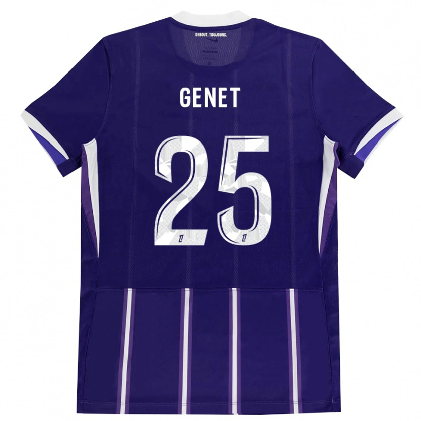 Danxen Heren Marine Genet #25 Paars Wit Thuisshirt Thuistenue 2026/27 T-Shirt