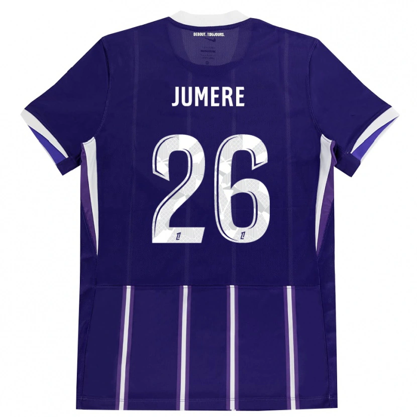 Danxen Heren Lou Jumere Seignou #26 Paars Wit Thuisshirt Thuistenue 2026/27 T-Shirt
