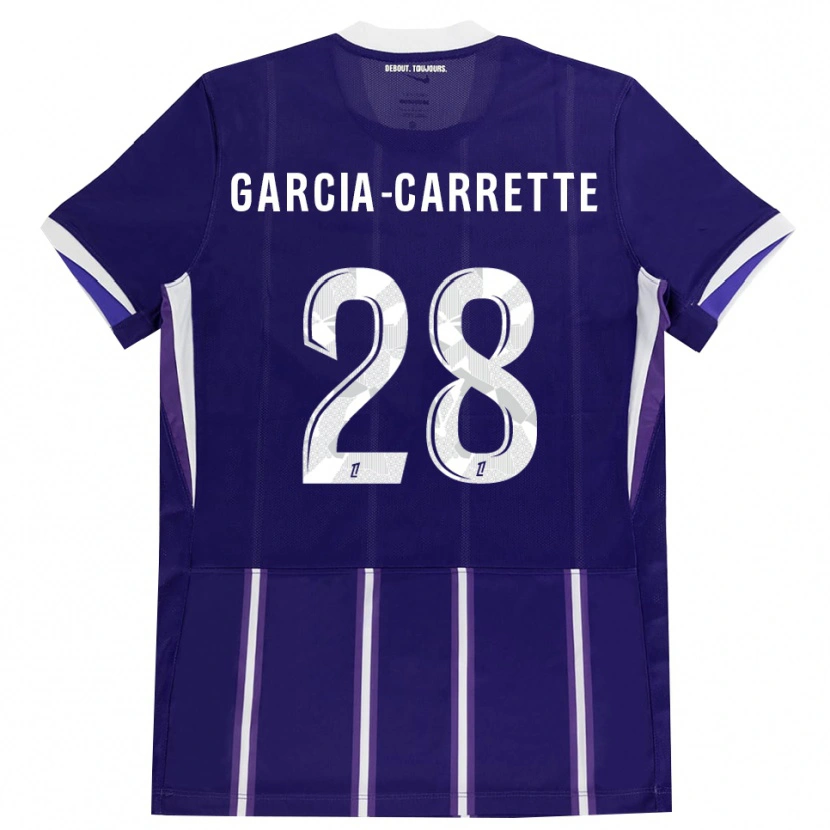 Danxen Heren Hortense Garcia-Carrette #28 Paars Wit Thuisshirt Thuistenue 2026/27 T-Shirt