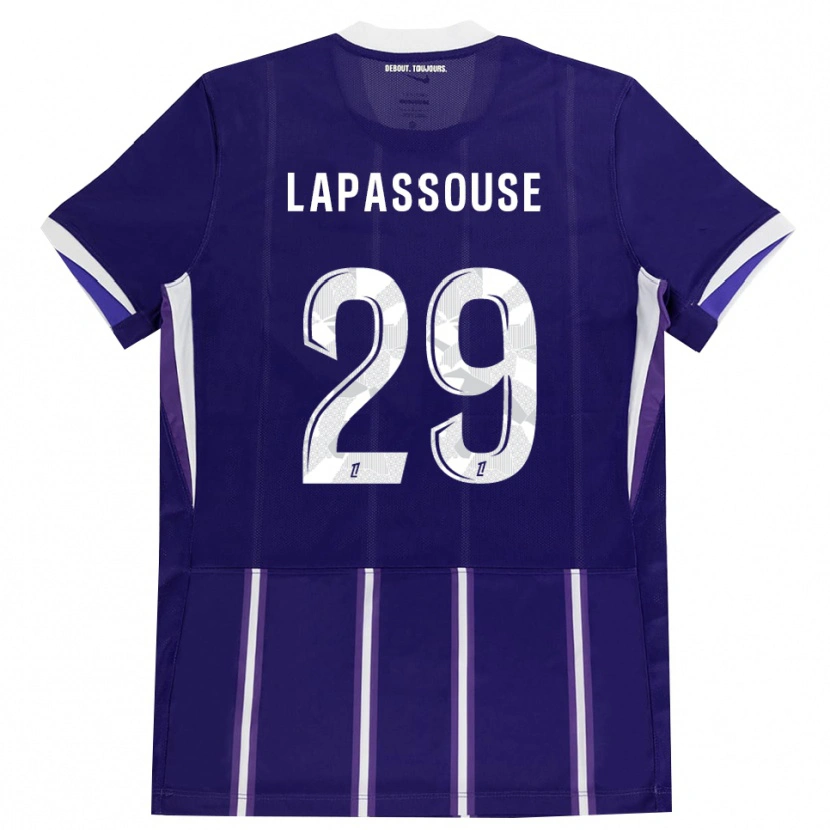 Danxen Heren Louna Lapassouse #29 Paars Wit Thuisshirt Thuistenue 2026/27 T-Shirt