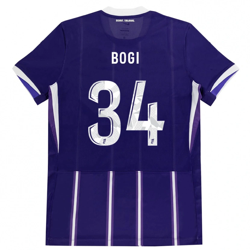 Danxen Heren Fiona Bogi #34 Paars Wit Thuisshirt Thuistenue 2026/27 T-Shirt