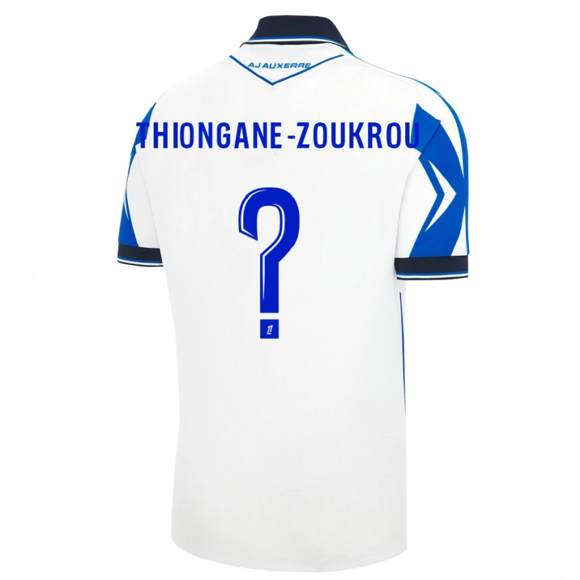 Danxen Heren Ackah-Tidiane Zoukrou #0 Zwart Wit Blauw Thuisshirt Thuistenue 2026/27 T-Shirt