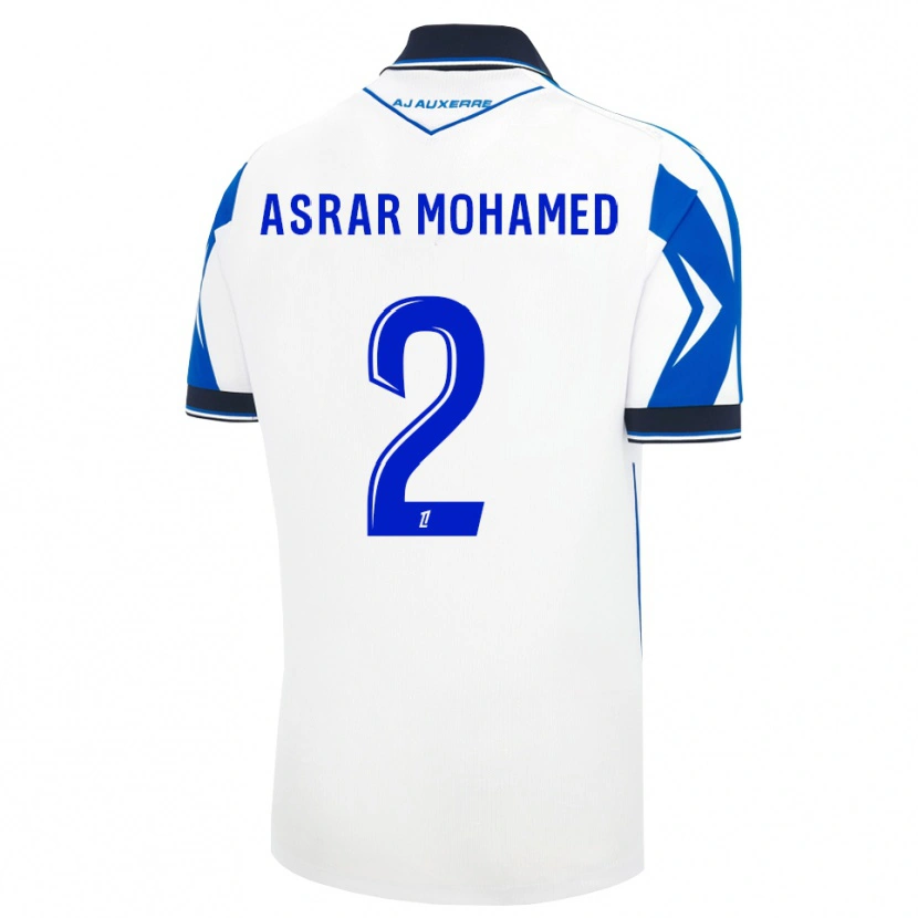 Danxen Heren El Asrar Mohamed #2 Zwart Wit Blauw Thuisshirt Thuistenue 2026/27 T-Shirt