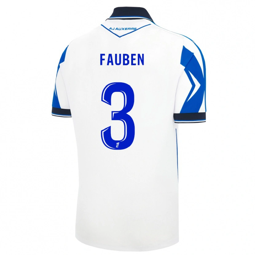 Danxen Heren Marc-Allan Fauben #3 Zwart Wit Blauw Thuisshirt Thuistenue 2026/27 T-Shirt
