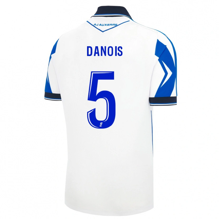 Danxen Heren Kévin Danois #5 Zwart Wit Blauw Thuisshirt Thuistenue 2026/27 T-Shirt