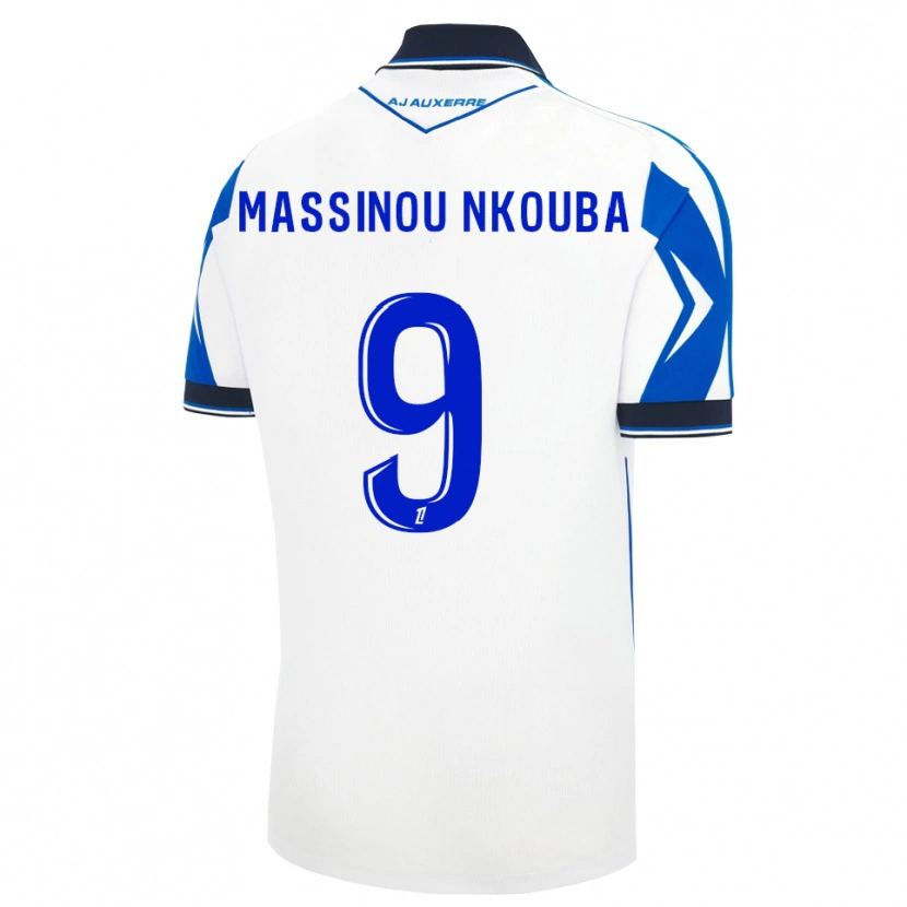 Danxen Heren Pierre Massinou Nkouba #9 Zwart Wit Blauw Thuisshirt Thuistenue 2026/27 T-Shirt